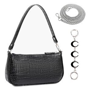 2922 Purse Textured Shoulder Bag Small Handbag with 31.5 Inches Chain DIY